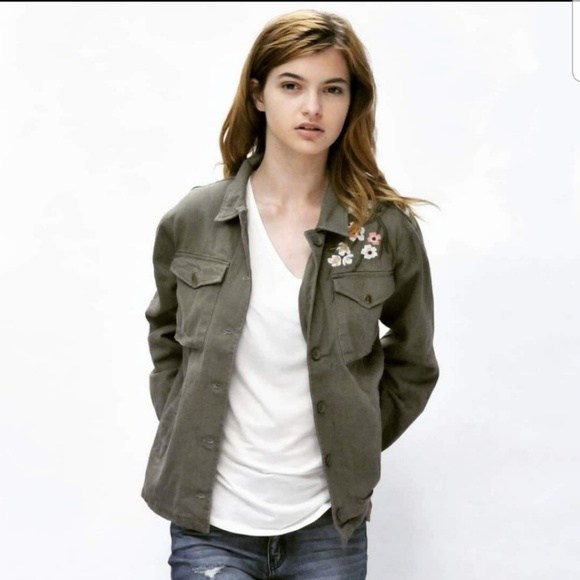 RELISTED Roly Poly embroidered olive jacket - Picture 2 of 8